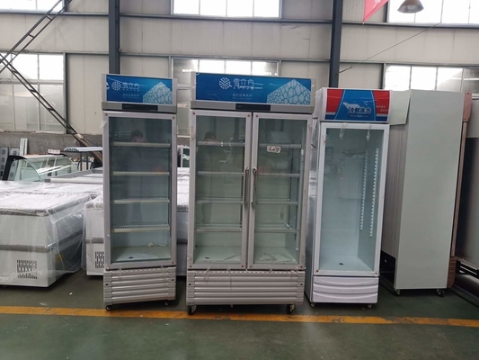 Blue Refrigerated Display Cabinet Beverage Cabinet