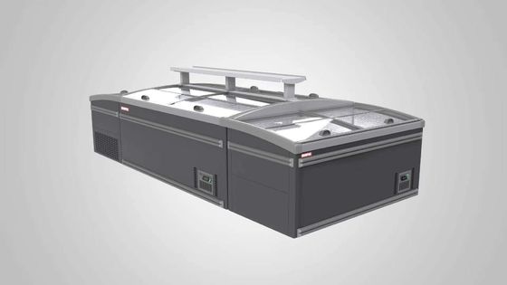 Seafood Fish Glass Door Display Freezer Commercial Sliding Glass Door Chest Freezer