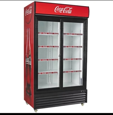 drink fridge with glass door 3 door display freezer