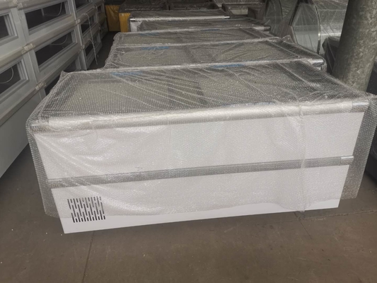 reach in freezer glass door display cabinet commercial large capacity horizontal freezer fresh-keeping and freezing