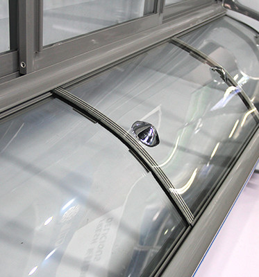 upright glass door freezer Three temperature order glass door direct cooling refrigerate and preserve cabinet