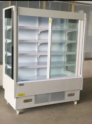 commercial freezer Supermarket fruit shop vegetable shop preservation display commercial with door curtain cabinet