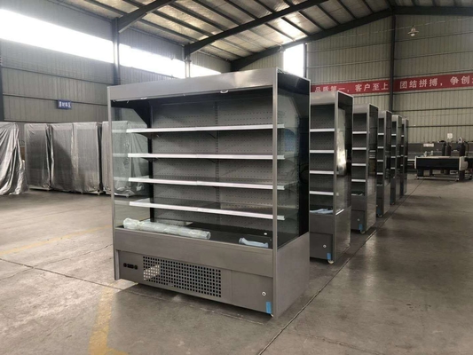 commercial freezer Supermarket fruit shop vegetable shop preservation display commercial with door curtain cabinet