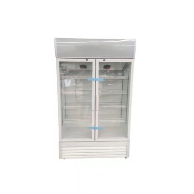 Beer And Beverage Double Glass Door Display Fridge 660L