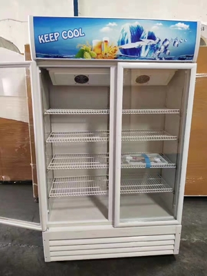 Beer And Beverage Double Glass Door Display Fridge 660L