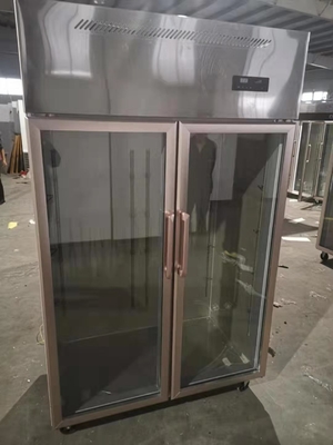 220V Double Door Fridge Freezer Commercial 1.2m Double Temperature