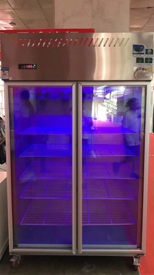 220V Double Door Fridge Freezer Commercial 1.2m Double Temperature
