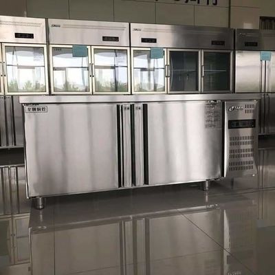 1.5m 1.8m Stainless Steel Pizza Table R134A 1800x800x800mm