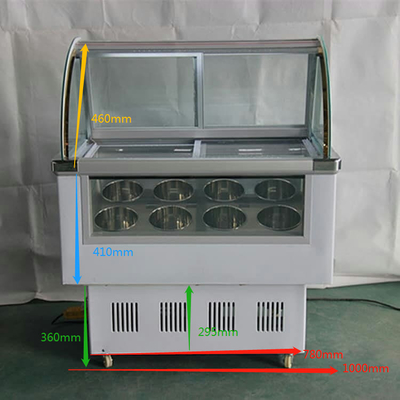200L Commercial Ice Cream Dipping Cabinet 53 Gallon 220V 110V