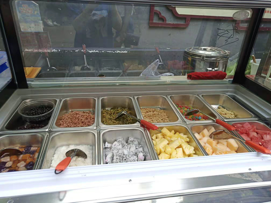 200L Commercial Ice Cream Dipping Cabinet 53 Gallon 220V 110V