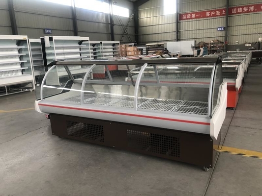 Sliding Door Deli Display Freezer 1.5m 2m 2.5m Stainless Steel Meat