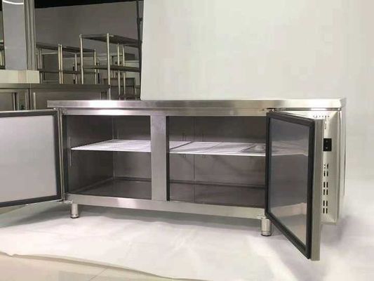 1.8m Double Door Stainless Steel Freezers 500L 18 Cu Ft