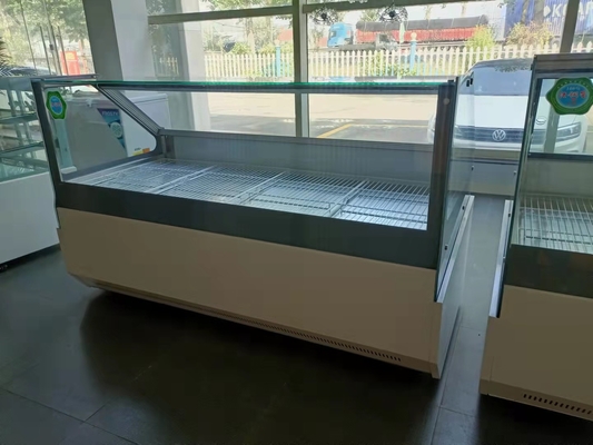 Double Temperature White Butcher Fridge Display Duck Neck Meat
