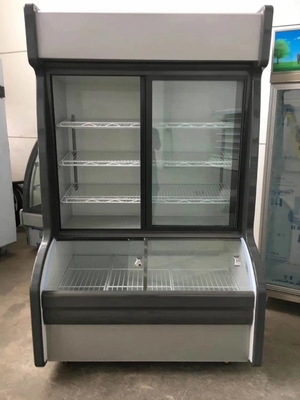 Direct Cooling Chest Glass Freezer With Sliding Glass Top
