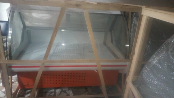 Sliding Door Butcher Meat Freezer Direct Cooling 220V