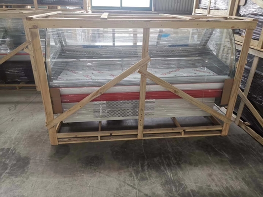 Sliding Door Butcher Meat Freezer Direct Cooling 220V