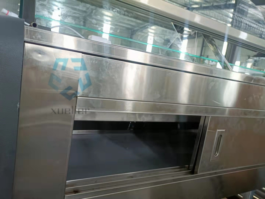 Curved Glass Butcher Meat Freezer SS304 Front Flip Lid