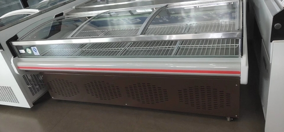 Fresh Meat Chest Freezer Sliding Glass Doors Top Opening