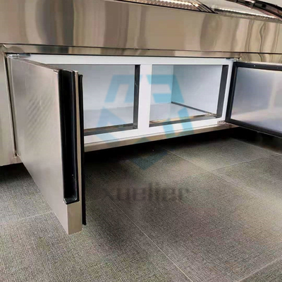 SS304 Glass Door Chest Freezer Direct Cooling Supermarket