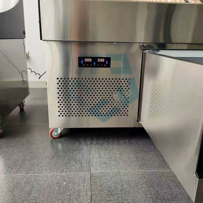 SS304 Glass Door Chest Freezer Direct Cooling Supermarket