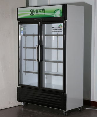Green space sliding door keep fresh and refrigerate cold beer drinks cabinet