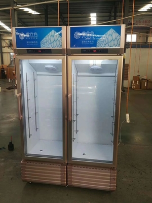 Gold series glass door three-dimensional refrigerated display cabinet