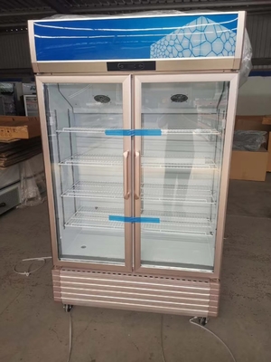 Gold series glass door three-dimensional refrigerated display cabinet
