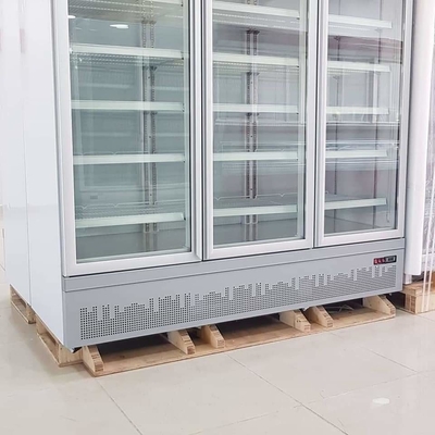Under unit Convenience three glass doors Refrigerated stereoscopic display cabinet