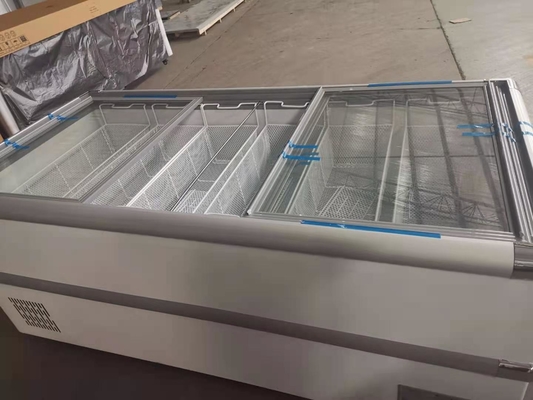 Freezer display cabinet commercial large capacity horizontal freezer fresh-keeping and freezing