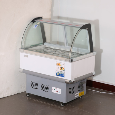 Fruit lo display cabinet frozen refrigerator cabinet four fruit soup crisper clear cooling