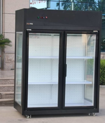 Fresh flowers display refrigerated preservation three-sided glass display case