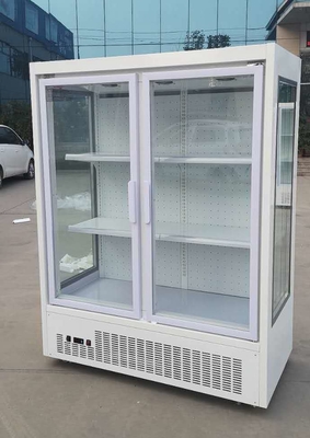 Fresh flowers display refrigerated preservation three-sided glass display case
