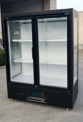 Fresh flowers display refrigerated preservation three-sided glass display case