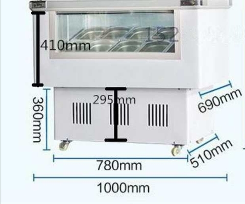 Ice cream freezer Commercial Popsicle freezer large capacity multi barrel refrigeration custom design