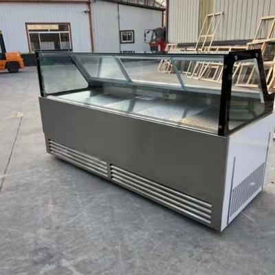 Trapezoidal duck neck shows commercial fresh-keeping refrigerated straight freezer
