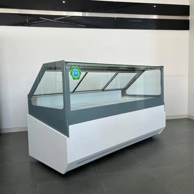 Trapezoidal duck neck shows commercial fresh-keeping refrigerated straight freezer
