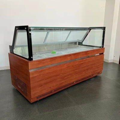Trapezoidal duck neck shows commercial fresh-keeping refrigerated straight freezer