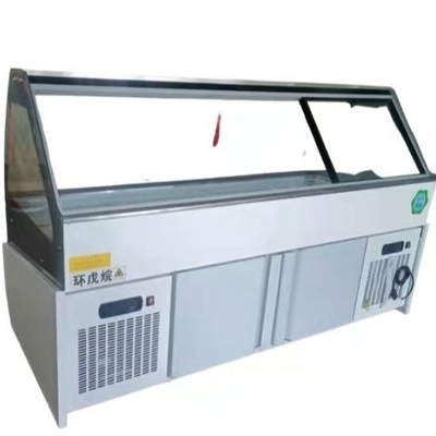 Trapezoidal duck neck shows commercial fresh-keeping refrigerated straight freezer