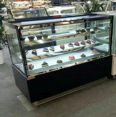 Table cabinet right Angle rear door air cooled cake crisper display cabinet