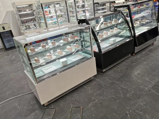 Table cabinet right Angle rear door air cooled cake crisper display cabinet
