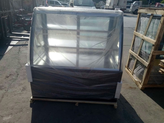 Curved Front Face Refrigerated Display Cabinet Air Cooled Cake Fresh Keeping