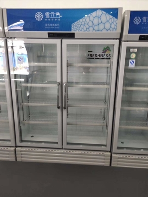 Beverage Display Cabinet Upper Unit Air Cooled Refrigeration Blue Series Fresh Keeping