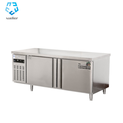 Commercial Refrigerator Workbench In The Back Kitchen Of Hotel Restaurant