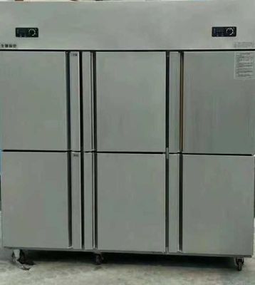 Six Door Stainless Steel Freezer Meat Ice Cream Fresh Keeping
