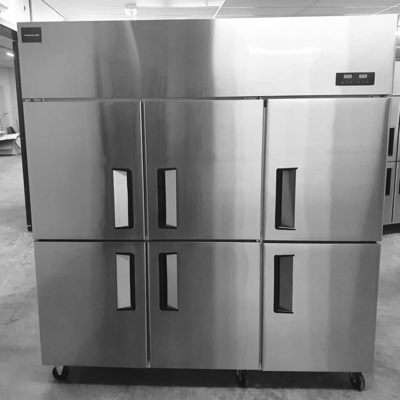 Six Door Stainless Steel Freezer Meat Ice Cream Fresh Keeping