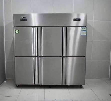 Six Door Stainless Steel Freezer Meat Ice Cream Fresh Keeping