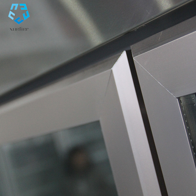 Double Glass Door Stainless Steel Freezer 4 Door Commercial