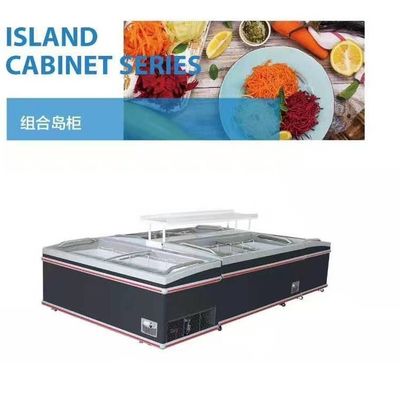 Seafood Fish Glass Door Display Freezer Commercial