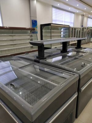 Seafood Fish Glass Door Display Freezer Commercial