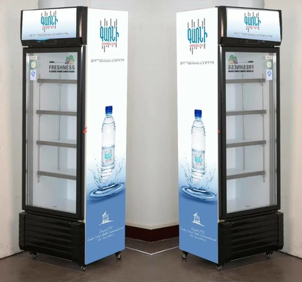 Beverage Wine Glass Door Display Cabinet Refrigerated Fresh